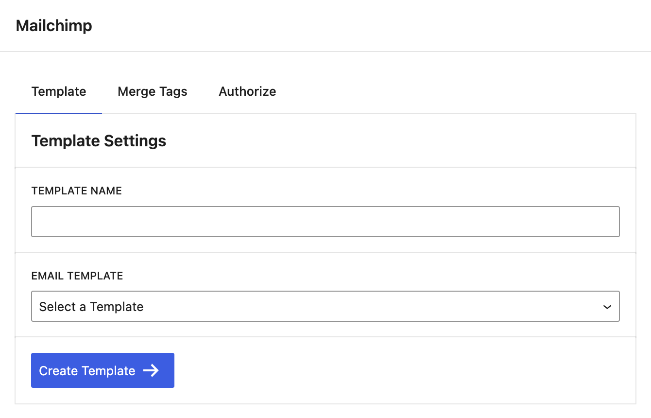 Send your template to Mailchimp